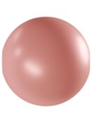 Crystal Round Pearl 6mm Crystal Pink Coral Pearl