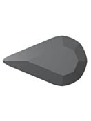 Maxima Pearshape 13x7.8mm Jet Hematite
