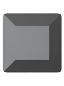 Maxima Square 211 4x4mm Jet Hematite F
