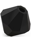 Bicone Crystal Bead 4mm Jet Matt