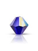 Bicone Crystal Bead 4mm Cobalt Blue AB