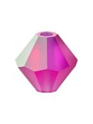 Bicone Crystal Bead 4mm Fuchsia AB Matt