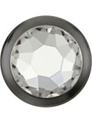 Xirius Rose Framed Hotfix Rhinestone ss20 Crystal HF Gun Metal Ring (GM)