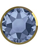 (RETURNED GOODS) Xirius Rose Rimmed Hotfix Rhinestone ss20 Denim Blue & Dorado Z A HF