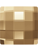 (RETURNED GOODS) Chessboard Rhinestone 12mm Crystal Golden Shadow F