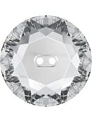 Faceted Round Button 12mm Crystal F