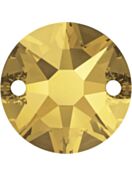 Xirius sew-on stone 2 hole 12mm Crystal Metallic Sunshine F