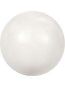 (RETURNED GOODS) Crystal Pearls 5817 1/2drill Cabochon Pear 10mm Crystal White Pearl