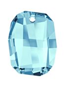 Graphic Pendant 19mm Aquamarine