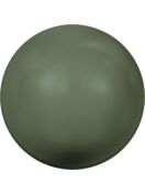 (RETURNED GOODS) Crystal Round Pearl 8mm Crystal Dark Green Pearl
