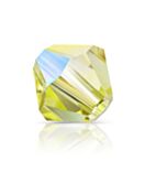 Bicone Crystal Bead 5mm Acid Yellow AB
