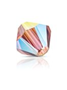 Bicone Crystal Bead 5mm Rose Peach AB 2x