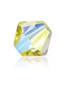 Bicone Crystal Bead 5mm Acid Yellow AB 2x