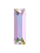Baguette sew-on stone flat 2 hole 18x6mm Crystal AB