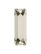 Baguette sew-on stone flat 2 hole 18x6mm Crystal Moonlight