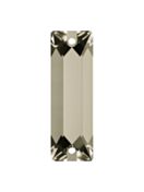 Baguette sew-on stone flat 2 hole 21x7mm Crystal Satin