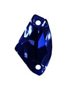 Galactic sew-on stone flat 2 hole 14x9mm Montana