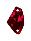 Galactic sew-on stone flat 2 hole 19x12mm Siam