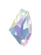 Galactic sew-on stone flat 2 hole 27x17mm Crystal AB