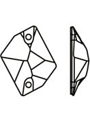 Cosmic sew-on stone flat 2 hole 17x13mm Jonquil Shimmer